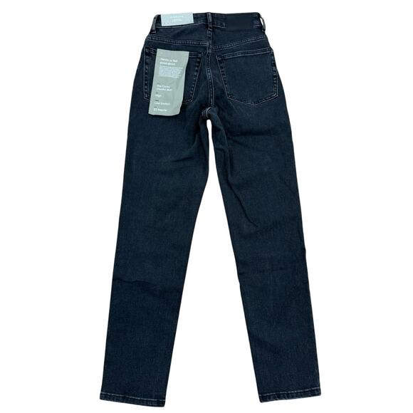 Everlane The Curvy Cheeky Straight Jean Washed Black 23R - Picture 4 of 6